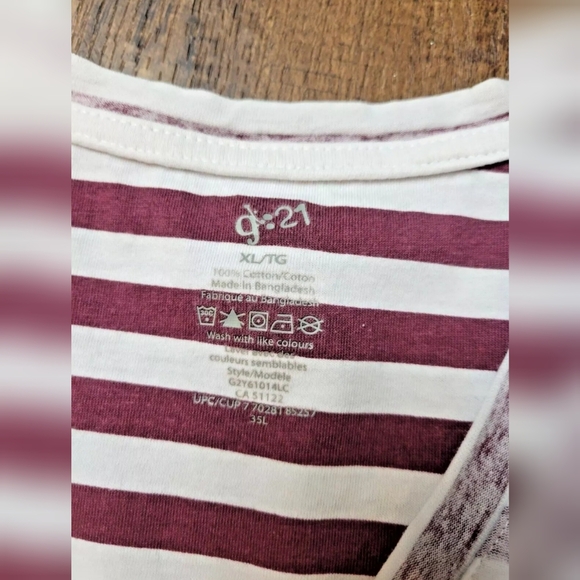 G21 faded stripes t-shirt - Picture 3 of 7